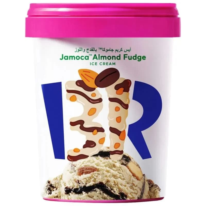 Baskin Robbins Jamoca Almond Ice Cream 1Ltr