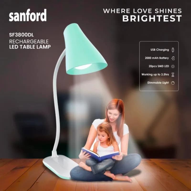 Sanford Rechareable Led Table Lamp Sf3800Dl