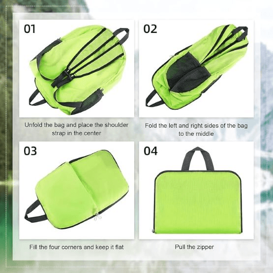 Foldable Backpack(Mint green)	