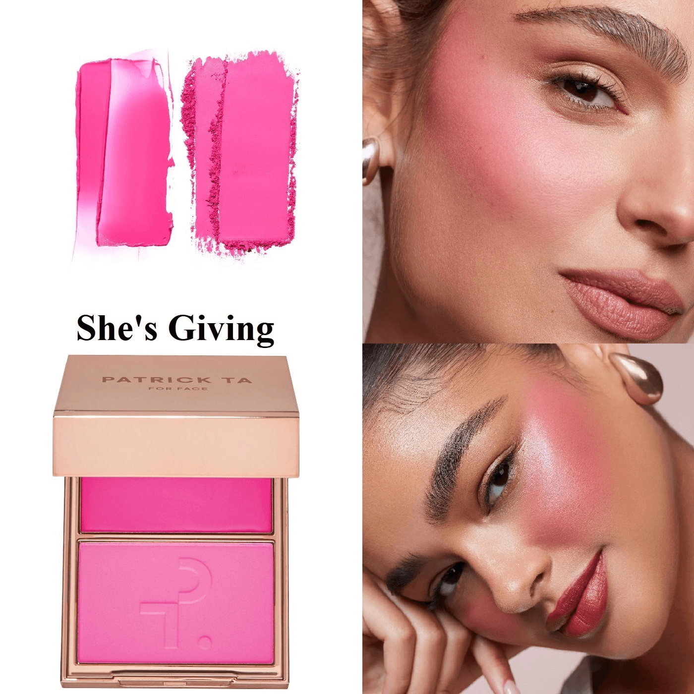 Patrick Ta - Major Headlines Double-take Cream & Powder Blush Duo - She’s Giving