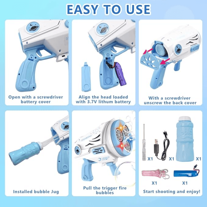 Colorful Bubble Gun - WT001
