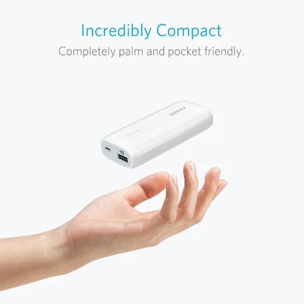 Anker Power Bank 5200mAh Astro E1 Ultra-White Color