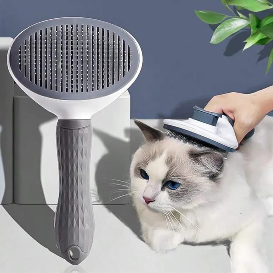 Pet Brush For Cleaning And Removing Hair Itself