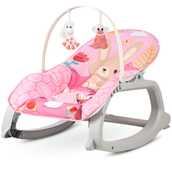 Baybee Daisy Baby Bouncer and Rocker Chair with Soothing Vibrations (BRBY14)