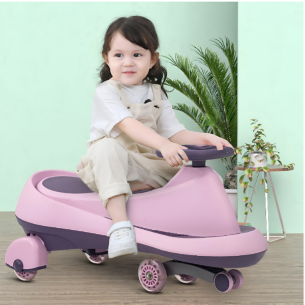 Baybee Misura Ride on Magic Swing Cars for Kids-Violet (SWBY22)