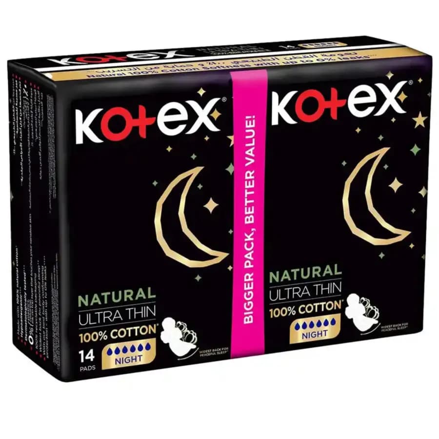 Kotex Natural Ultra Thin Night 14's