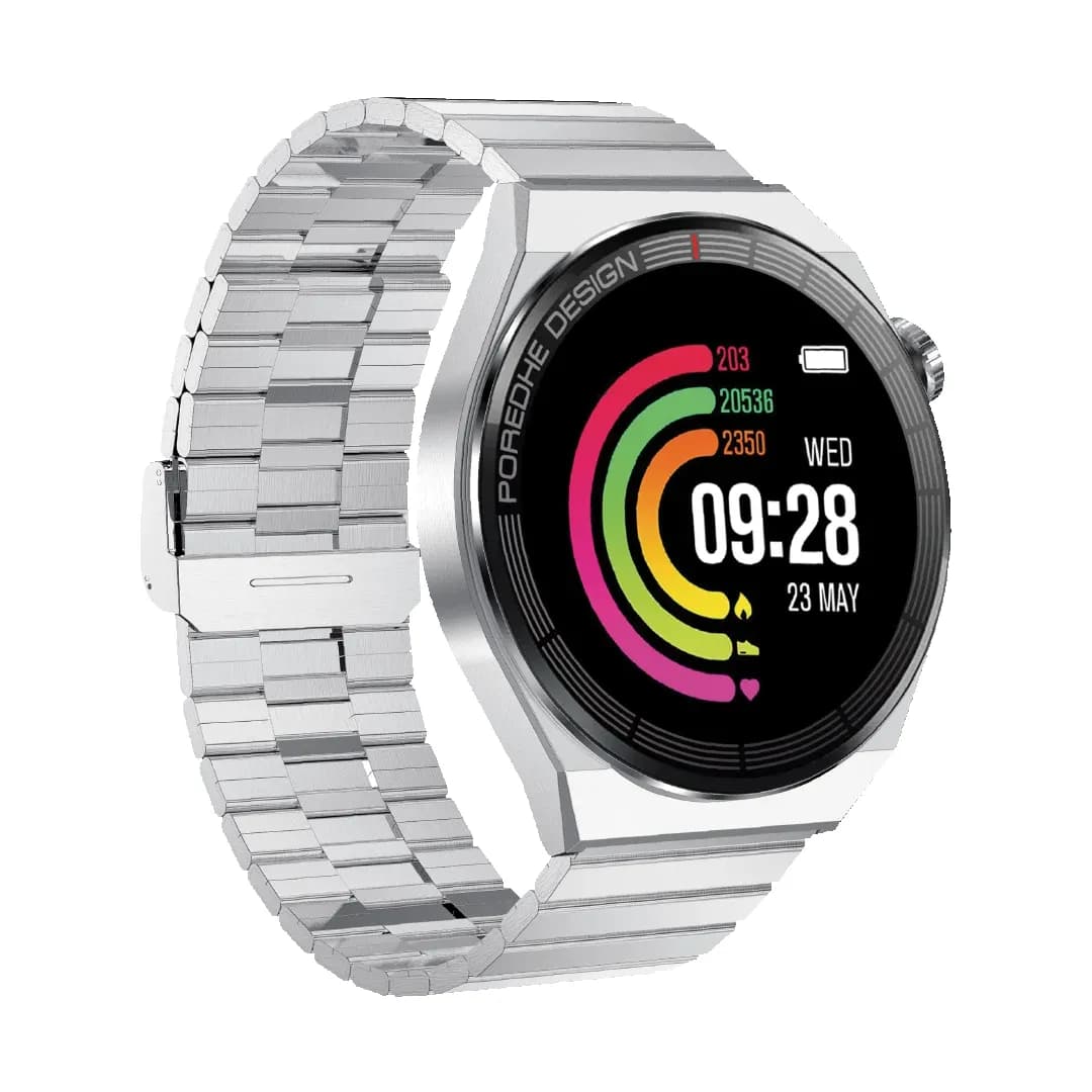 Pawa Elegance Amoled Smart Watch - Silver