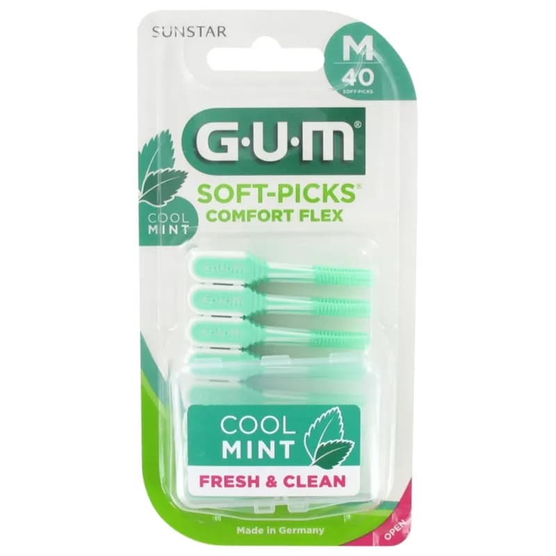 Gum Soft-Picks Comfort Flex Cool Mint Medium, 40 Units - 670