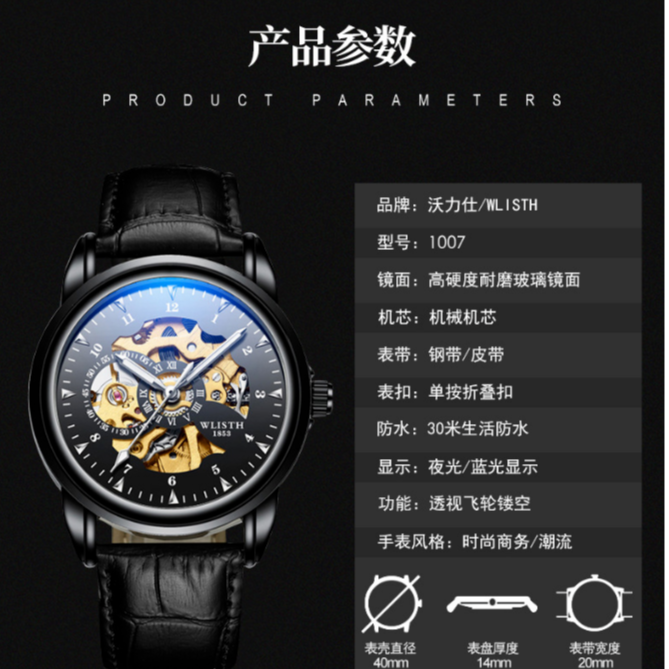 WLISTH Mechanical Watch