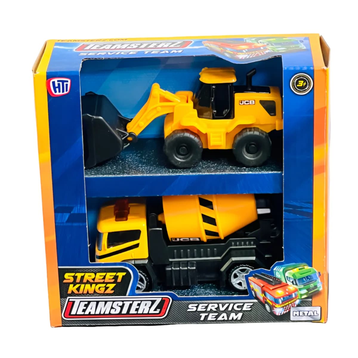 Teamsterz Street Construction Service Vehicle Play Set For Kids - Pack Of  2  (VLLT27)