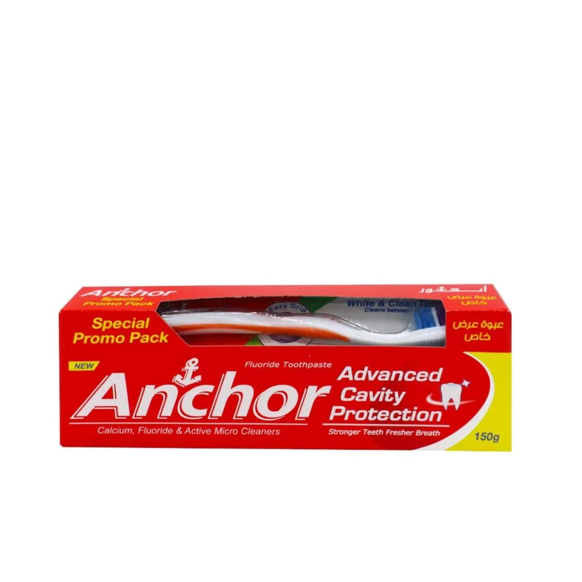 Anchor Toothpaste Advanced Cavity Protection 150g + Premium Tooth Brush