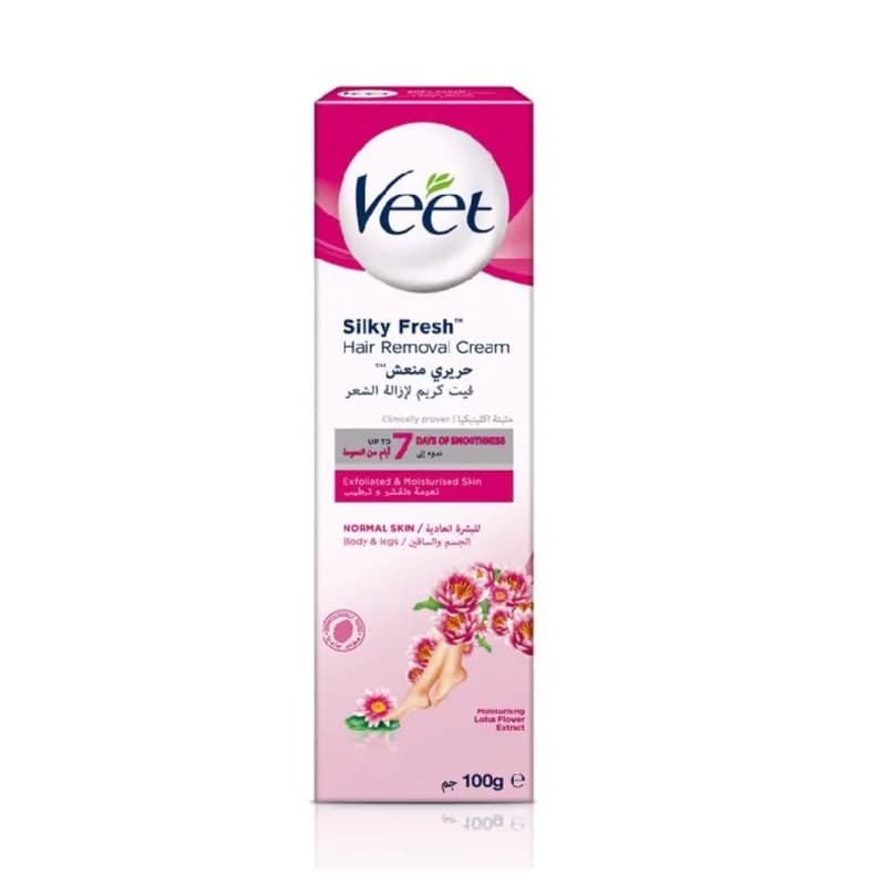 Veet Silky Fresh Hair Removal Cream For Normal Skin Body And Legs 100 G