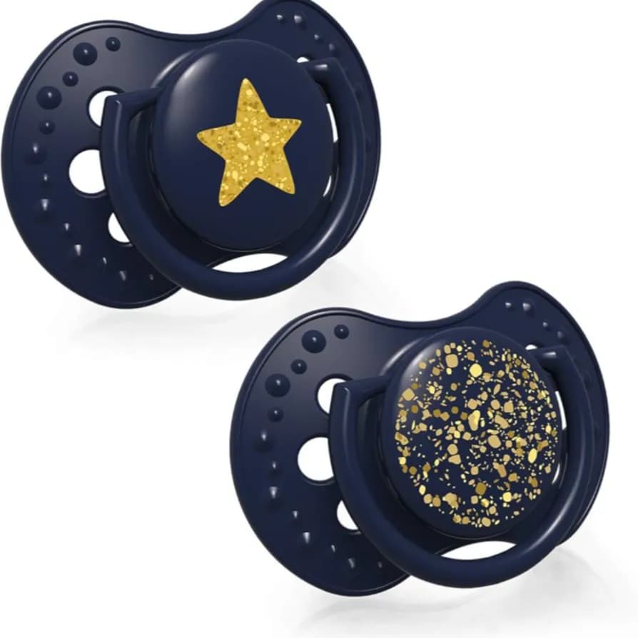 Lovi Soother Stardust Blue 0-3 M-2 Pieces-22/892