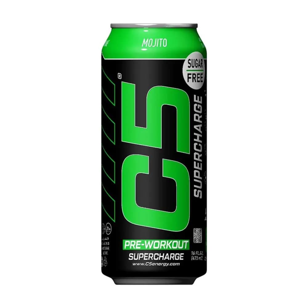 C5 Supercharge Pre-Workout Sugar Free Mojito Flavour 473ml