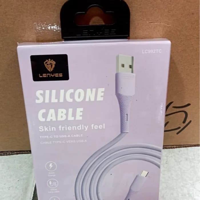 lenyes lc992v silicone cable skin friendly feel micro to usb-a cable