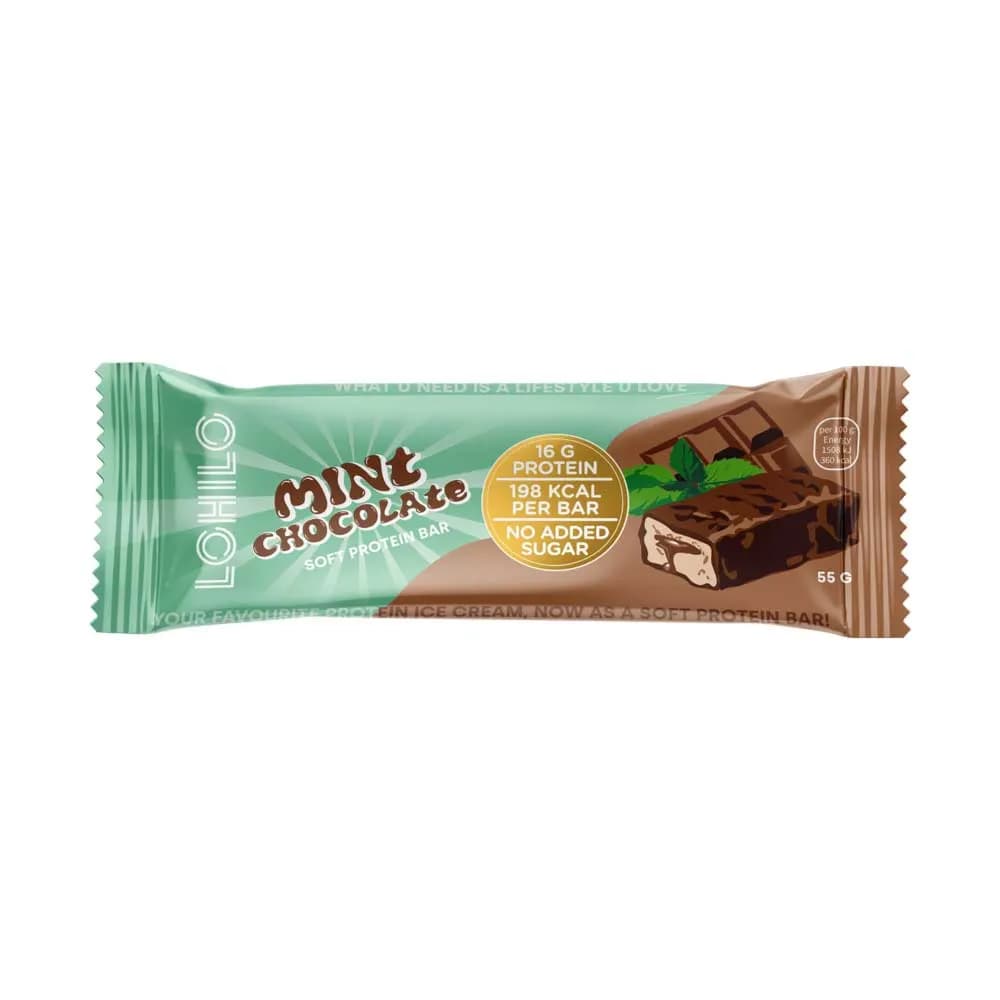 Lohilo Soft Protein Bar Mint Chocolate Flavor 55gm