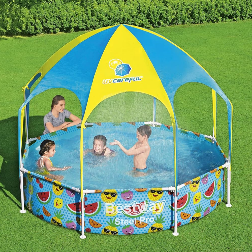 Bestway Steel Pro UV Careful Splash-in-Shade Play Pool 2.44m x 51cm (8′ x 20″) - POLT146