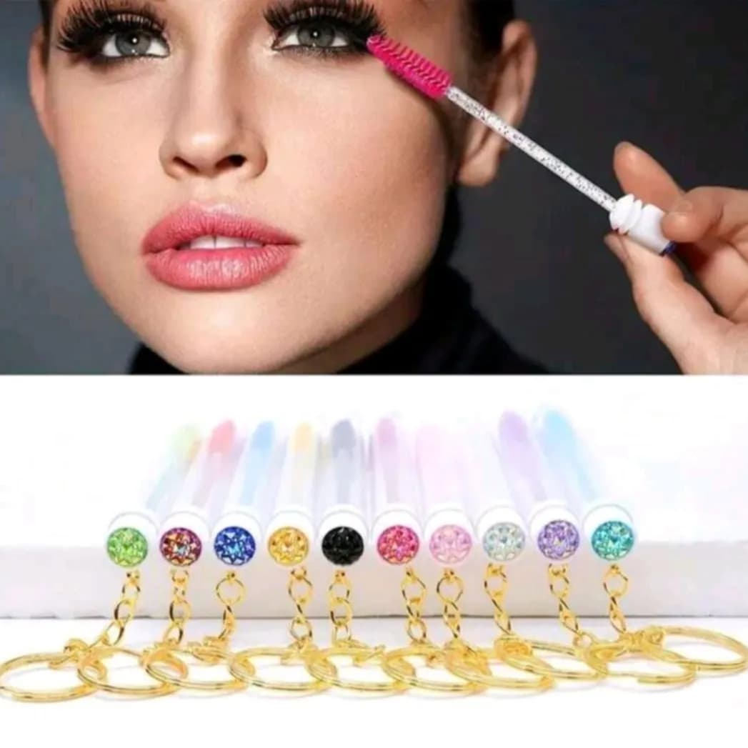 EYELASH AND BROW BRUSH KEYCHAIN 5 PCS 