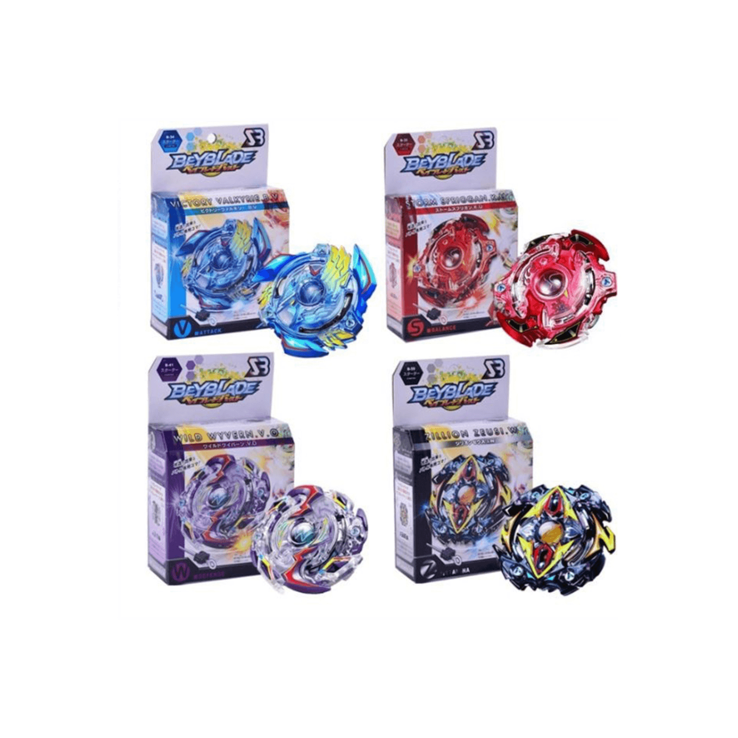 Bb883 Beyblade Burst Booster Starter Set With Launcher & Grip