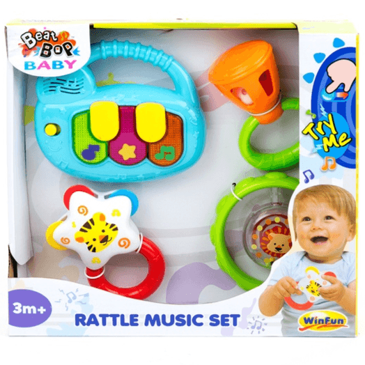WinFun Rattle Musical Set - 4 Piece