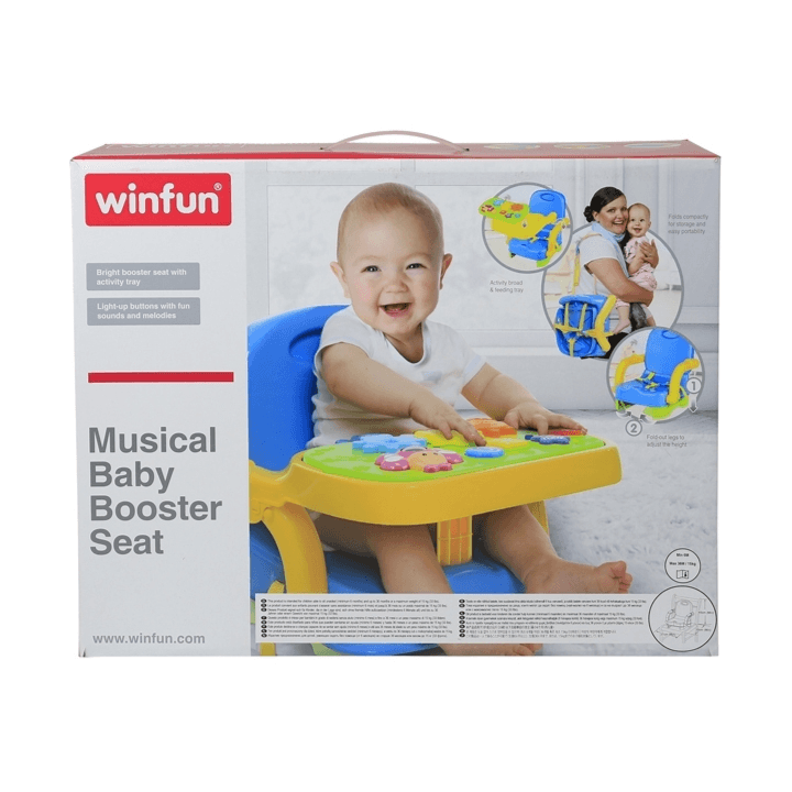 Winfun - مقعد معزز للأطفال الموسيقي