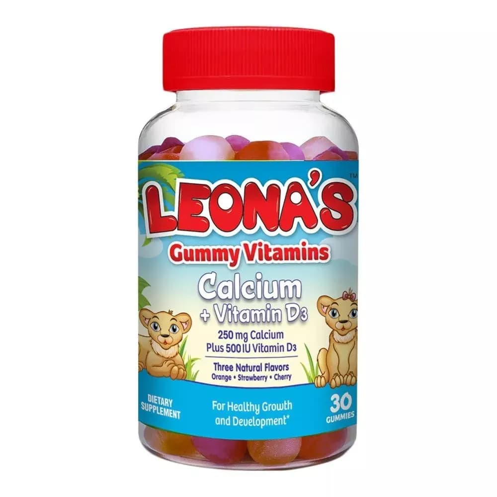 Leonas Calcium + Vitamin D3 For Children 3 Years And Above - 30 Gummies