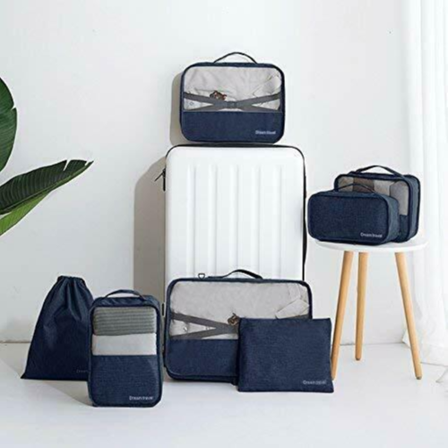 7 Pieces Luggage Case Set (Light Blue​)