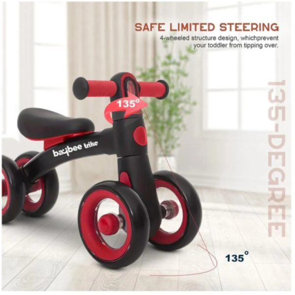 Baybee Ride-On Kids Balance Bike For Toddlers-Red (ROBY47)