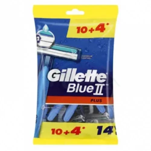 Gillette Blue2 Plus Razor 10+4Pcs