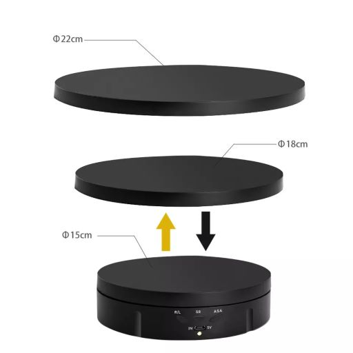 3 In 1 360 Degree Electric Turntable