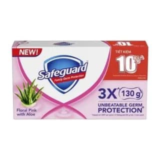 Safeguard Family Germ Protection Floral Pink With Aloe Vera Soap