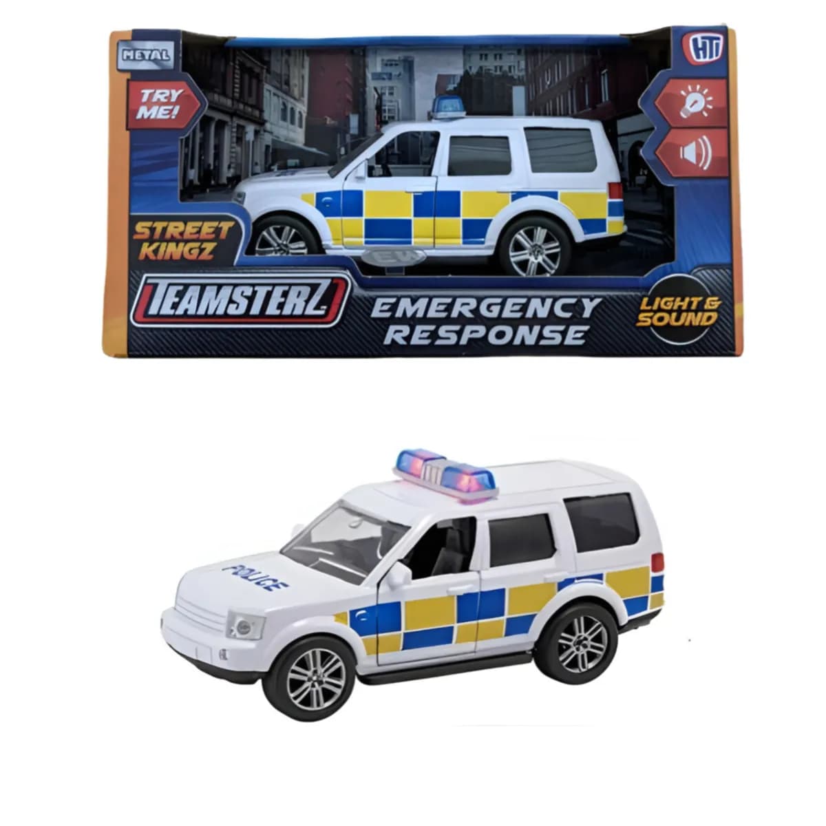 Teamsterz  Light & Sound Emergency Response Police Vehicle For Kids  - (LMLT43)