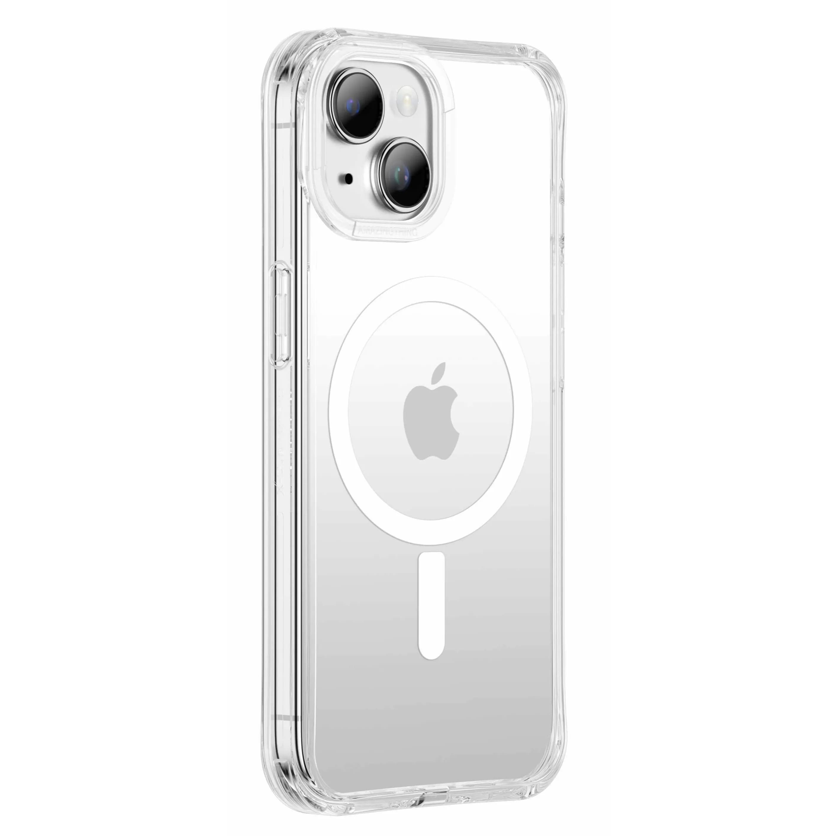 AmazingThing Titan Pro Case for iPhone 15 Plus / Drop-Resistant / Supports MagSafe / Transparent