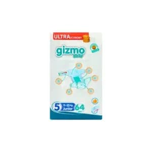 Gizmo Baby Diapers Ultra Pack Junior 5 (11 Kg - 25 Kg) 64 Pieces In Pack