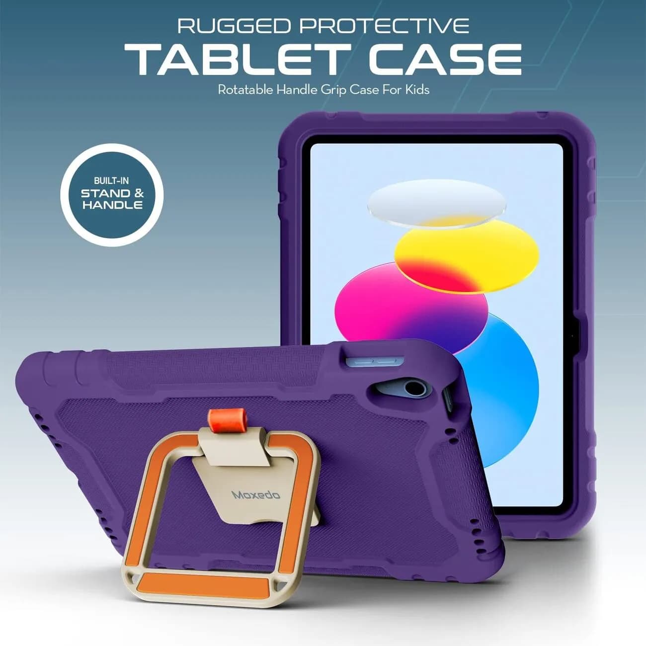 Moxedo Kids Case for iPad 10.9 Inch - Purple