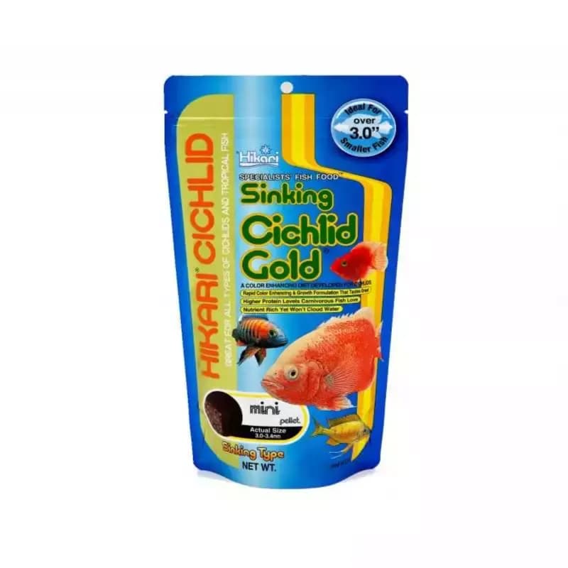 Hikari Sinking Cichlid Gold Size Mini (Sinking Type ) Net Wt. 12oz (342g) Items # 04633