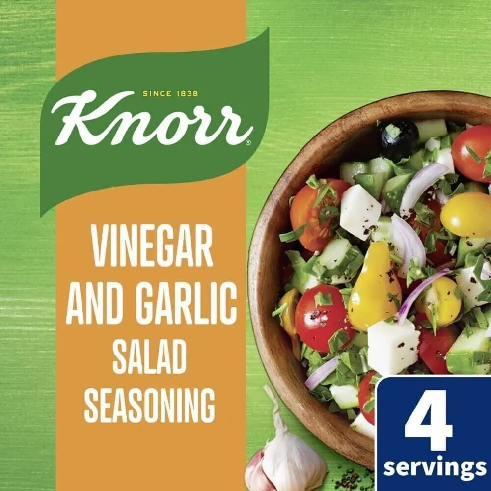 Knorr Vinegar And Garlic Salad Seasoning, 4X10G