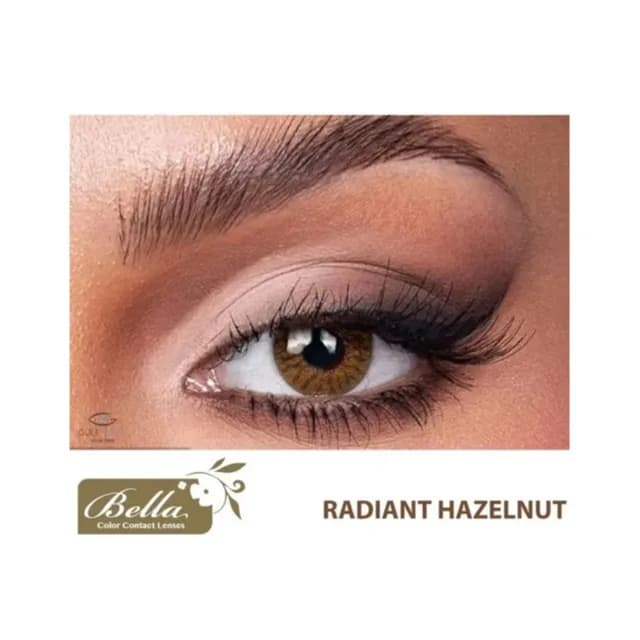 Bella One Day Color Contact Lenses Radiant Hazelnut -10 Lenses No.4839