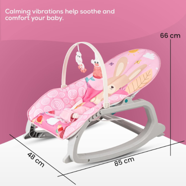 Baybee Daisy Baby Bouncer and Rocker Chair with Soothing Vibrations (BRBY14)