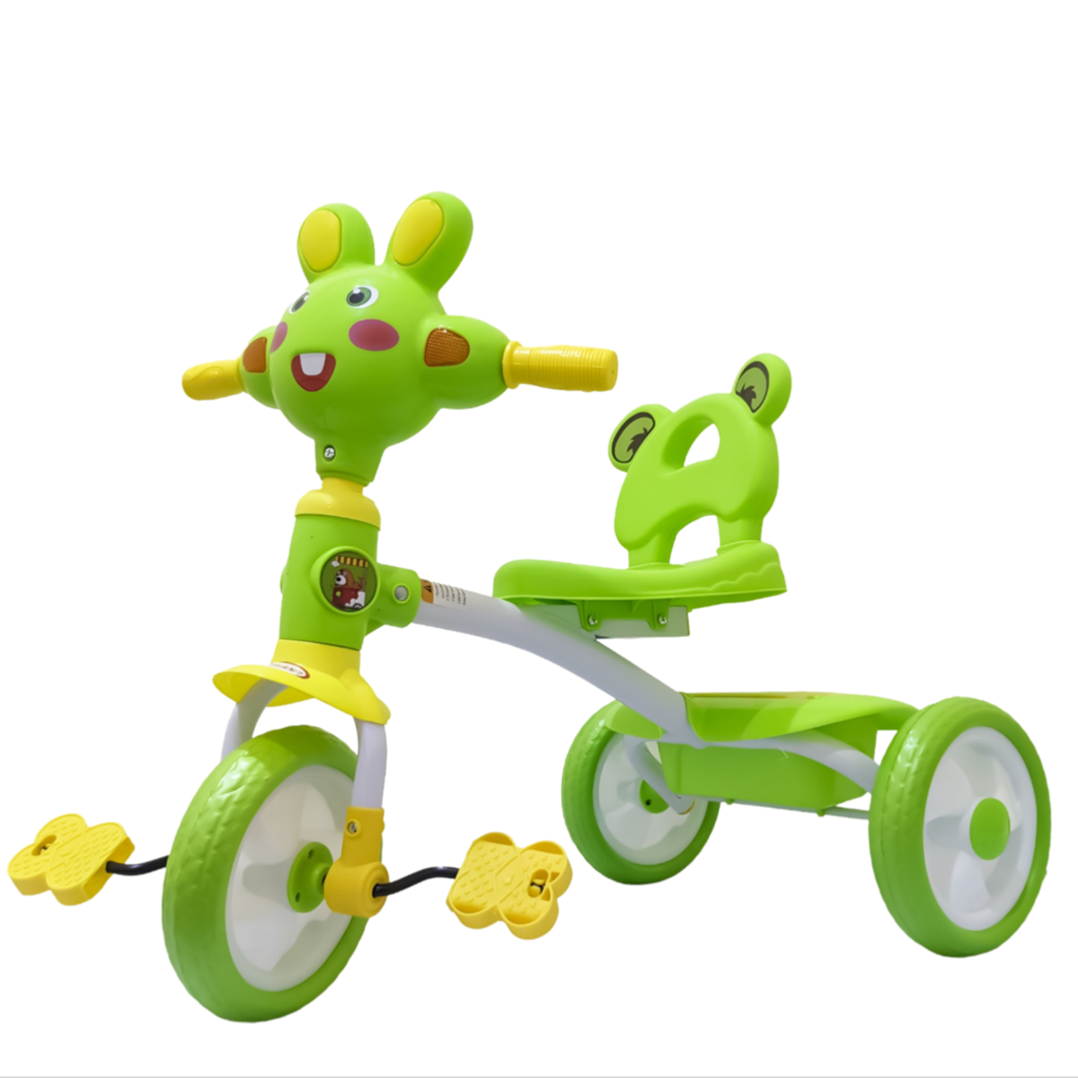 Rabbit Design Kids Ride-on Tricycle for Kids With Music - Green  - (TLIS56)