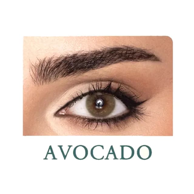 Tinker bell color contact lenses Avocado 14.2mm Made in Korea