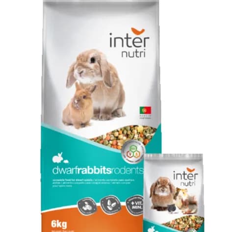 INTER NUTRI DWARF RABBIT RODENTS FOOD 6KG