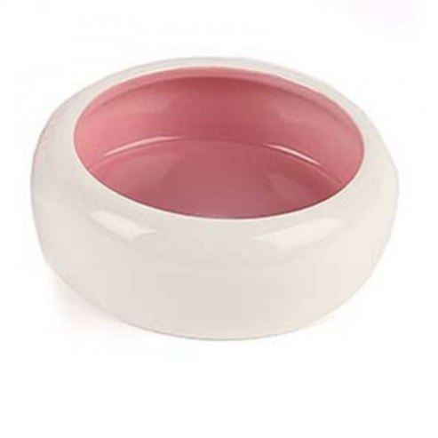 HP CERAMIC ANTI SPLASH CAT BOWL PINK 200ML