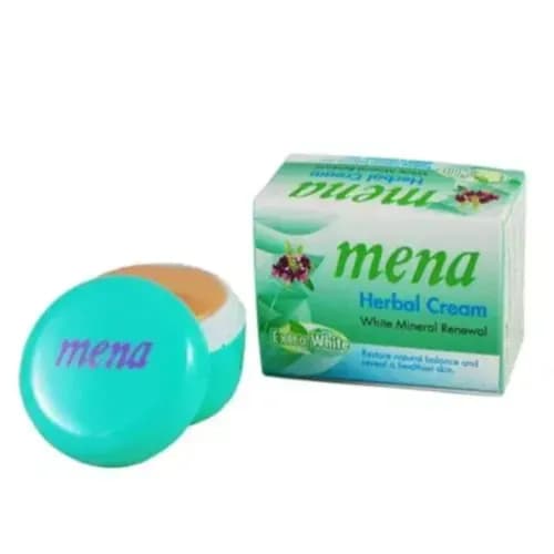 Mena Herbal Cream White Mineral Renewal Extra White 3gm