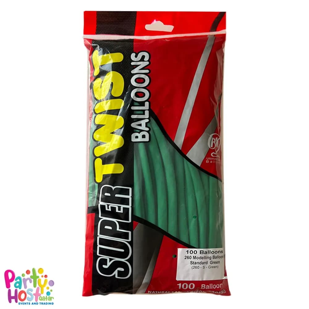 Standard Green 260 Long Balloons (100pcs)