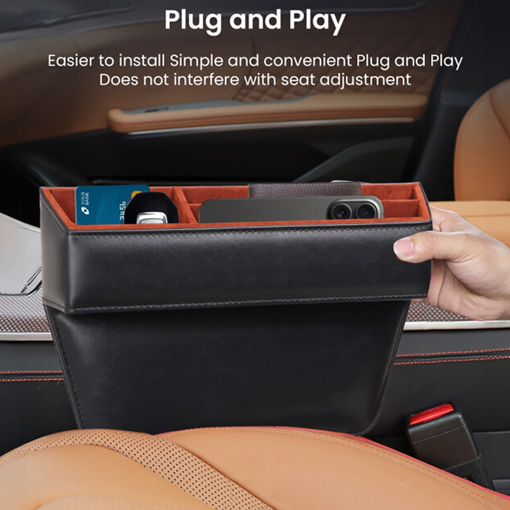 Zhuse car seat seam storage box