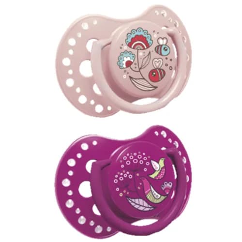 Lovi Folky Soother Girl 0-3 M- 2 Pieces- 22/841