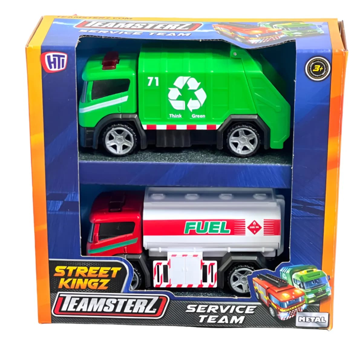 Teamsterz Street Kingz Service Team Vehicle Play Set For Kids - Pack Of  2  (VLLT25)