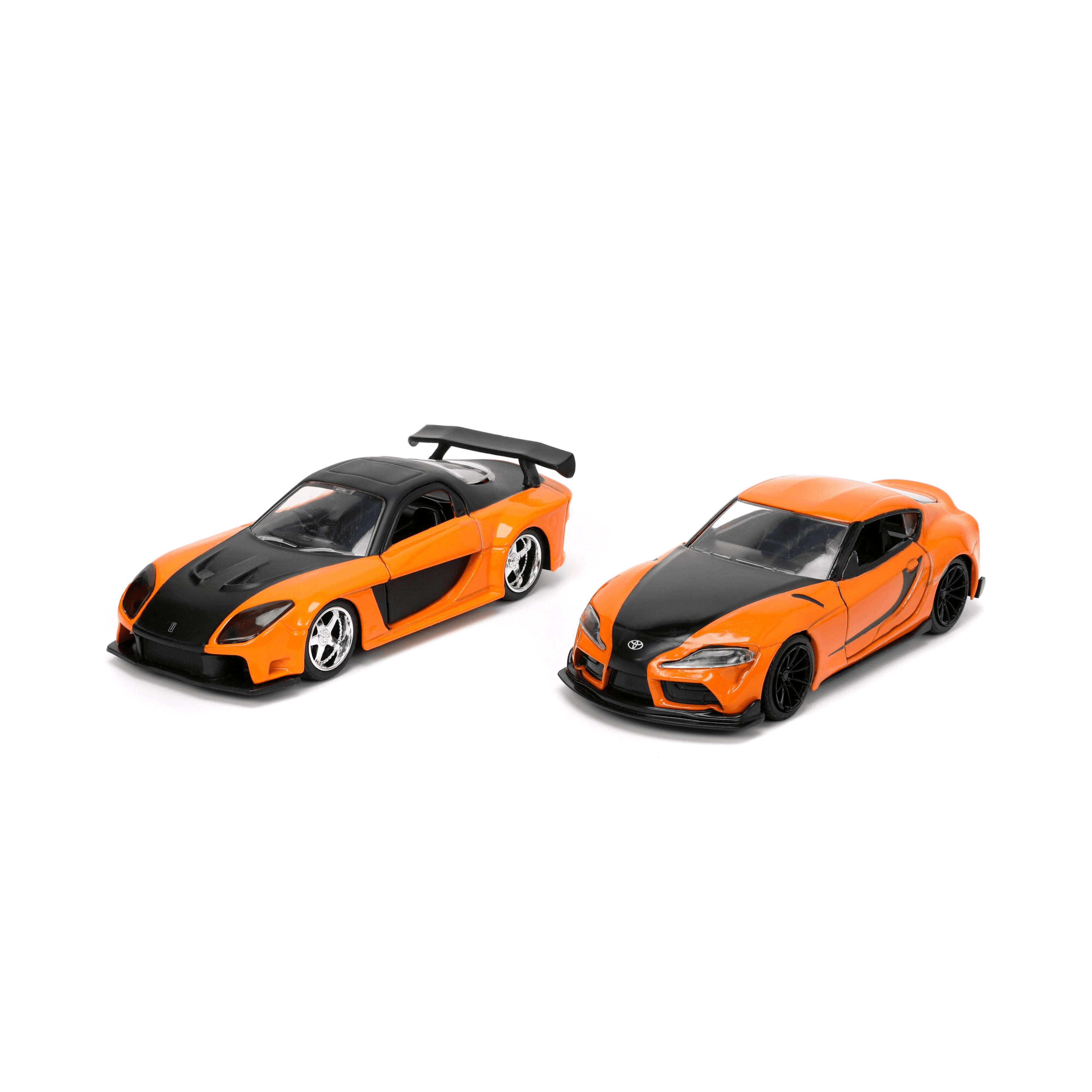 Jada Die Cast Fast & Furious  F9 Han's Mazda RX7 & Toyota GR Supra Twin Pack (1:32 Scale)