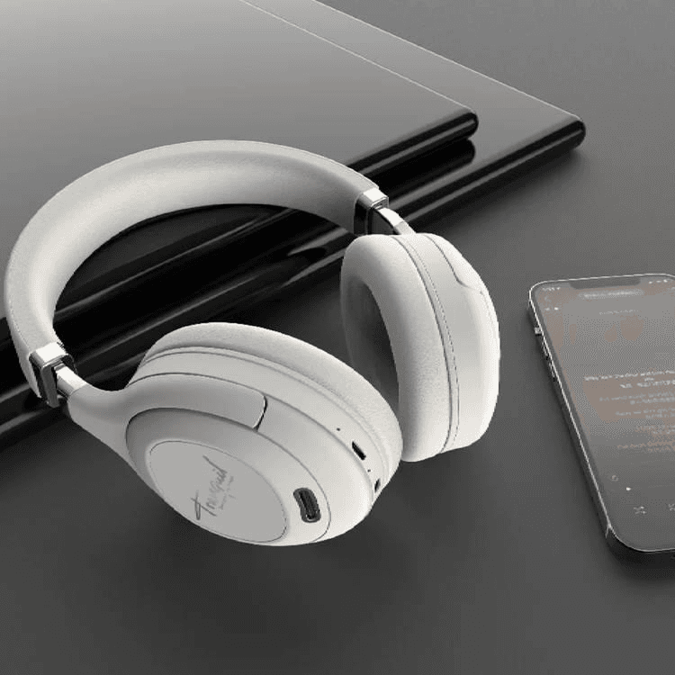 سماعه راس Pawa Tranquil Over-Ear Wireless Headphone with ANC - white